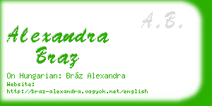alexandra braz business card